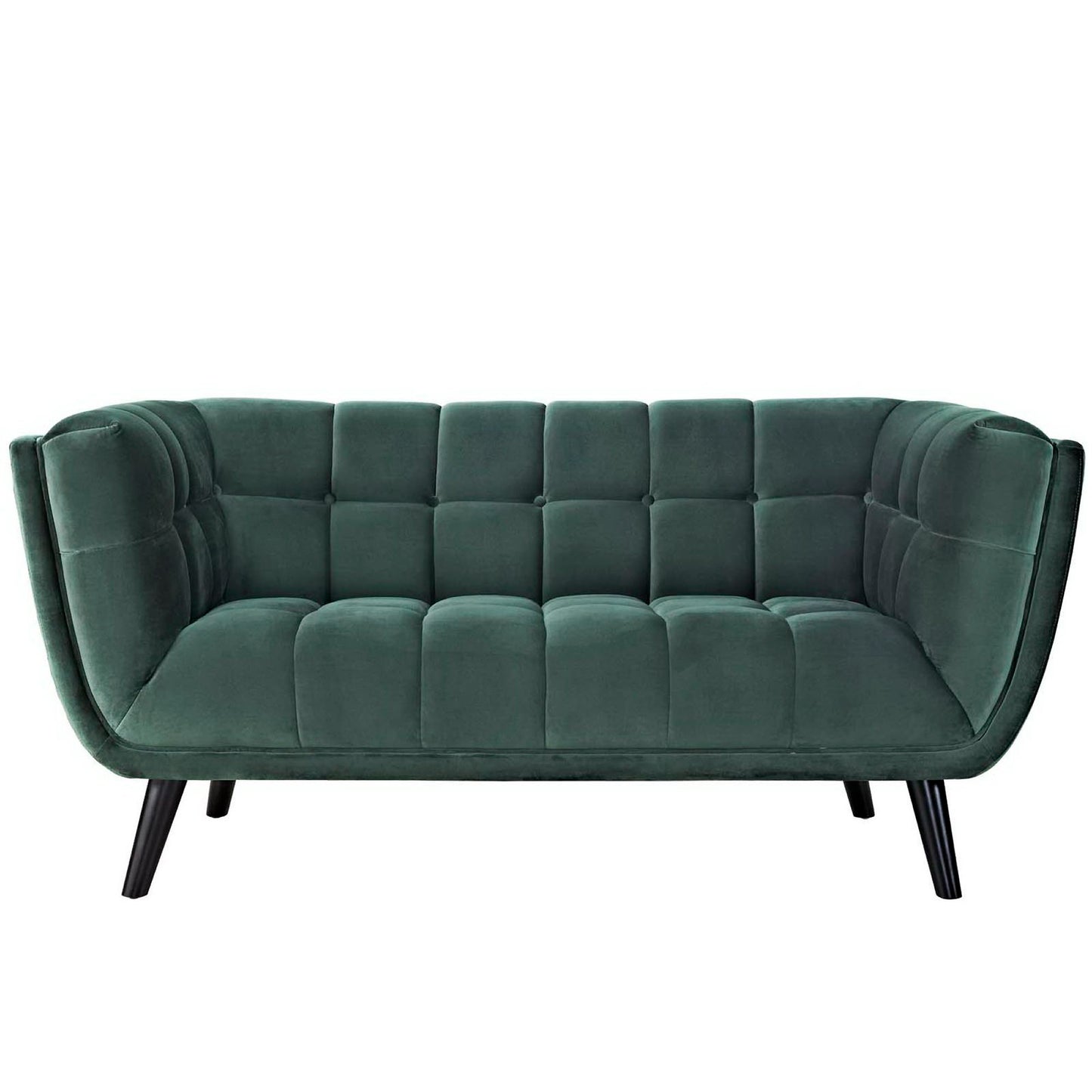 Modway - Bestow Performance Velvet Loveseat by Modway  Living Room Sofas and Armchairs Green - EEI-2535-GRN