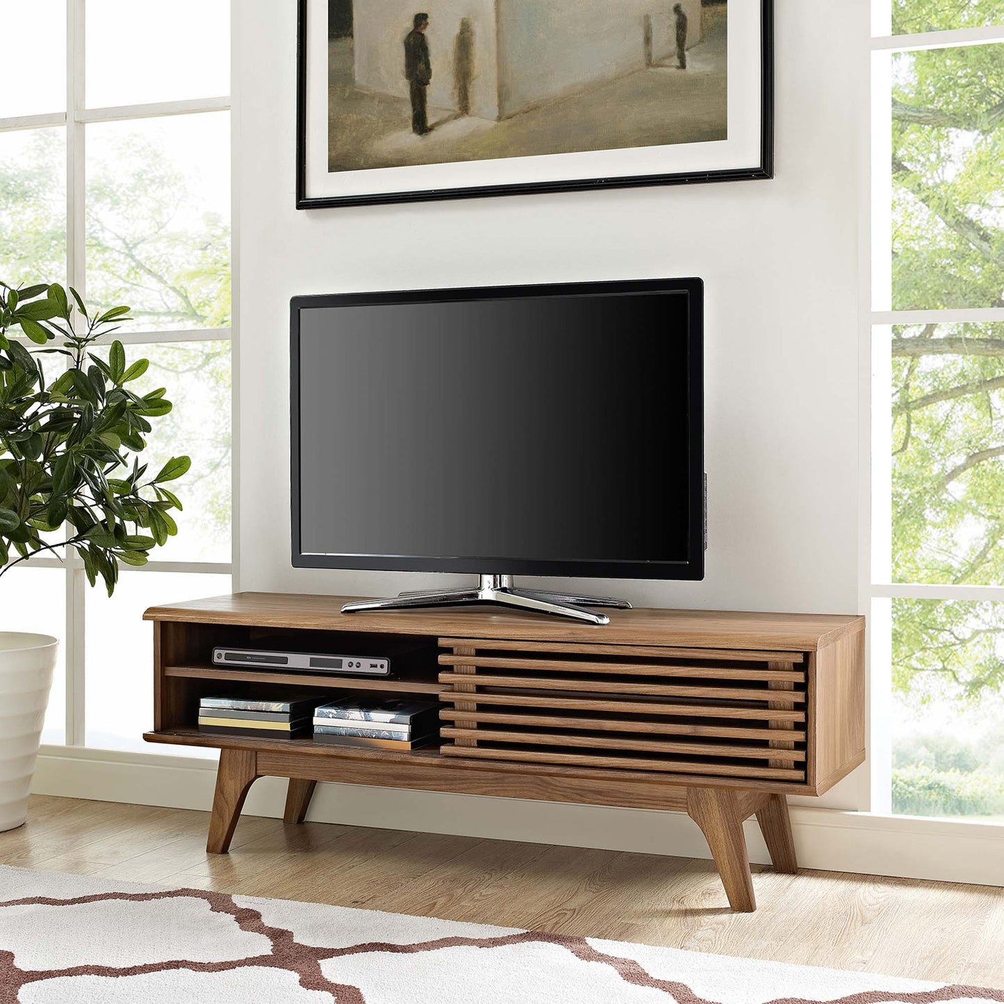 Modway - Render 48? TV Stand by Modway  Living Room Decor Brown - EEI-2539-WAL