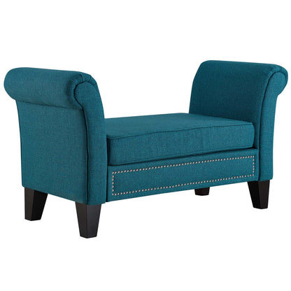 Modway Outlet Rendezvous Bench by Modway  Living Room Furniture Teal - EEI-2548-TEA