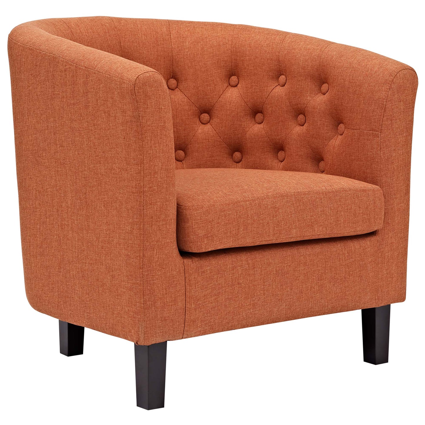 Modway - Prospect Upholstered Fabric Armchair by Modway  Living Room Sofas and Armchairs Orange - EEI-2551-ORA