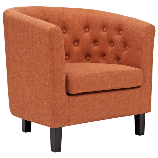 Modway - Prospect Upholstered Fabric Armchair by Modway  Living Room Sofas and Armchairs Orange - EEI-2551-ORA