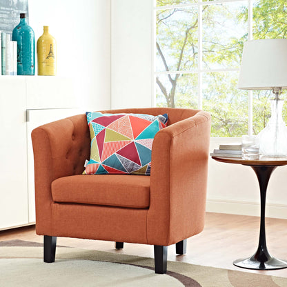 Modway - Prospect Upholstered Fabric Armchair by Modway  Living Room Sofas and Armchairs Orange - EEI-2551-ORA