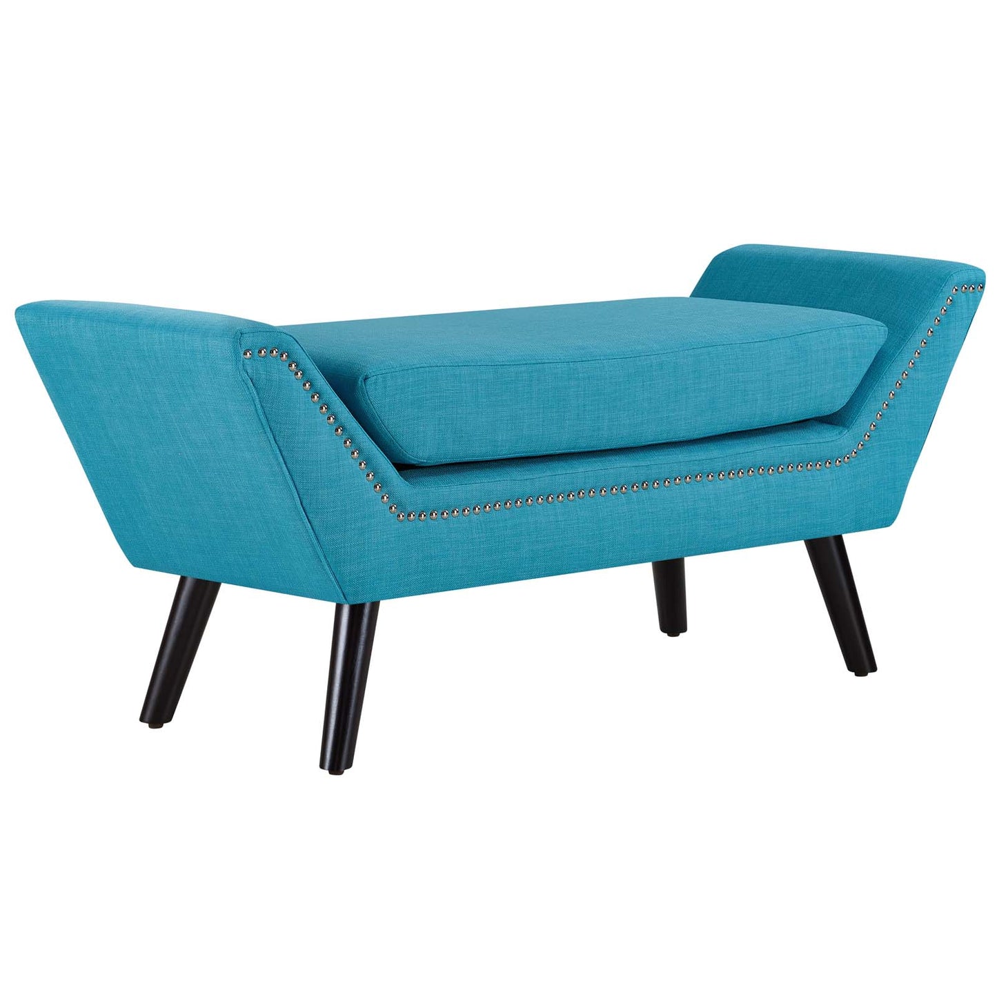 Modway Outlet Gambol Upholstered Fabric Bench by Modway  Living Room Furniture Pure Water - EEI-2575-PUR