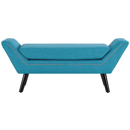 Modway Outlet Gambol Upholstered Fabric Bench by Modway  Living Room Furniture Pure Water - EEI-2575-PUR