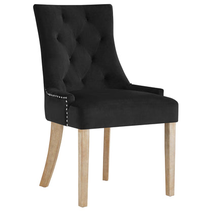 Modway Outlet Pose Performance Velvet Dining Chair by Modway  Bar and Dining Furniture Black - EEI-2577-BLK
