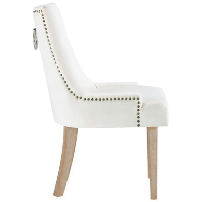 Modway Outlet Pose Performance Velvet Dining Chair by Modway  Bar and Dining Furniture Ivory - EEI-2577-IVO