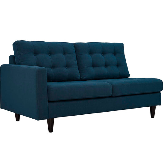Modway Outlet Empress Left-Facing Upholstered Fabric Loveseat by Modway  Living Room Furniture Azure - EEI-2589-AZU