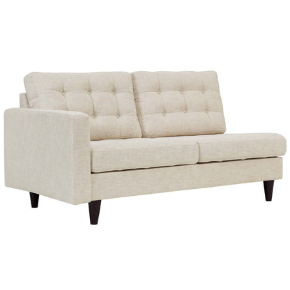 Modway Outlet Empress Left-Facing Upholstered Fabric Loveseat by Modway  Living Room Furniture Beige - EEI-2589-BEI