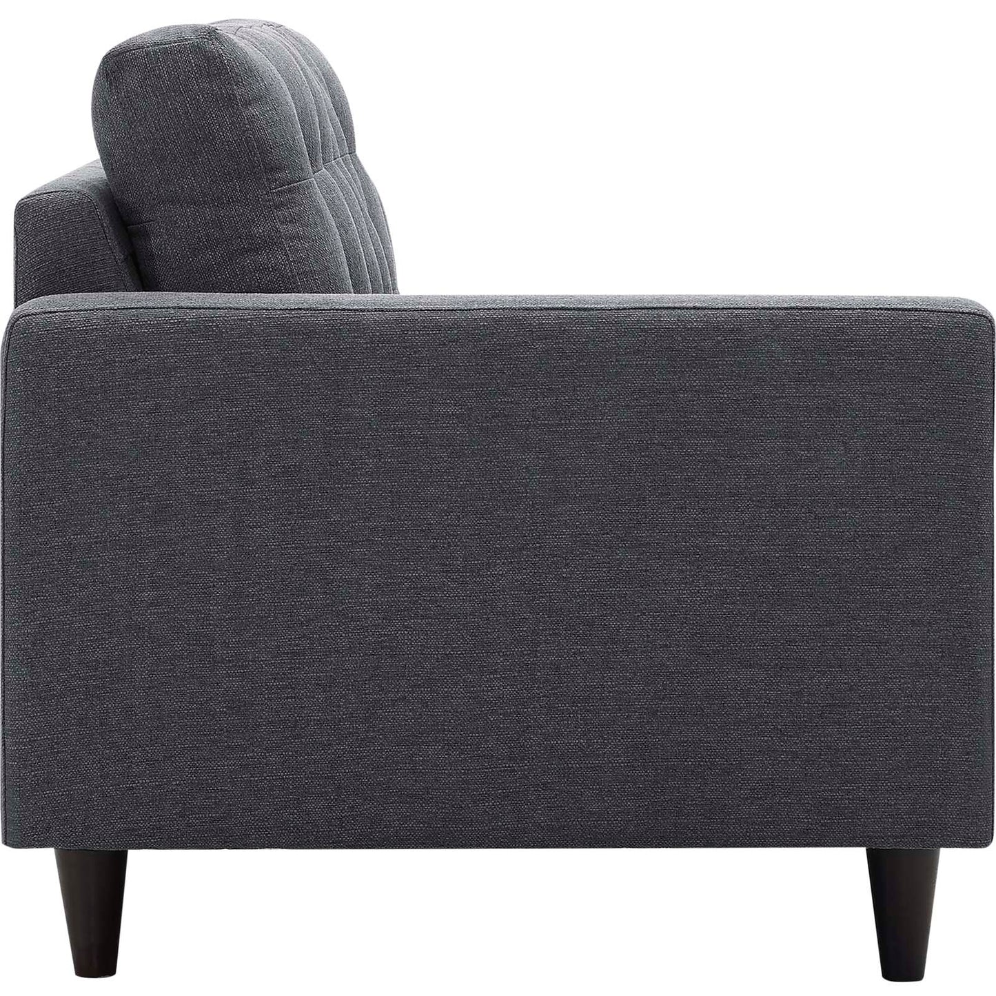 Modway Outlet Empress Left-Facing Upholstered Fabric Loveseat by Modway  Living Room Furniture Gray - EEI-2589-DOR