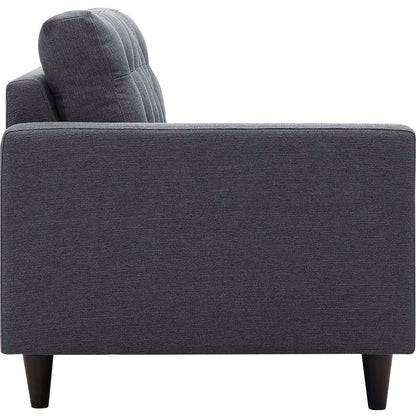 Modway Outlet Empress Left-Facing Upholstered Fabric Loveseat by Modway  Living Room Furniture Gray - EEI-2589-DOR