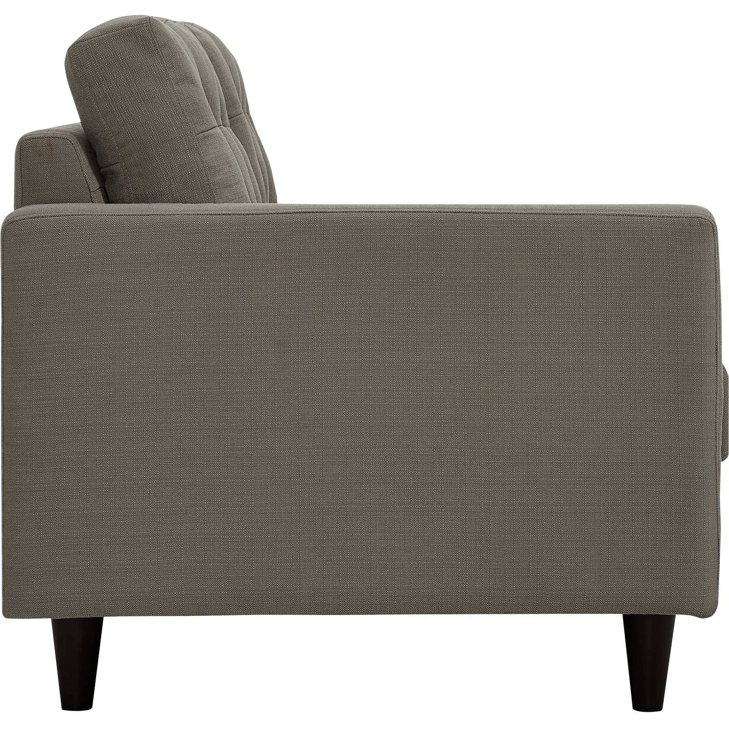 Modway Outlet Empress Left-Facing Upholstered Fabric Loveseat by Modway  Living Room Furniture Granite - EEI-2589-GRA