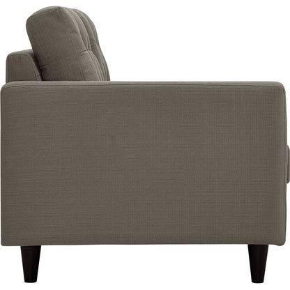 Modway Outlet Empress Left-Facing Upholstered Fabric Loveseat by Modway  Living Room Furniture Granite - EEI-2589-GRA