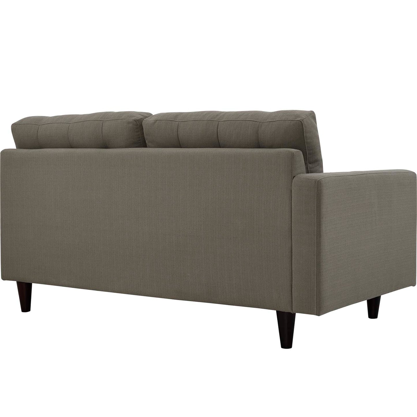 Modway Outlet Empress Left-Facing Upholstered Fabric Loveseat by Modway  Living Room Furniture Granite - EEI-2589-GRA