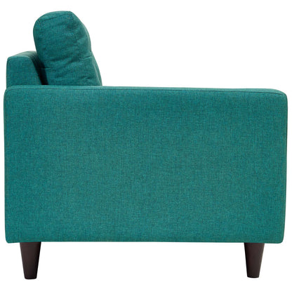 Modway Outlet Empress Left-Facing Upholstered Fabric Loveseat by Modway  Living Room Furniture Teal - EEI-2589-TEA