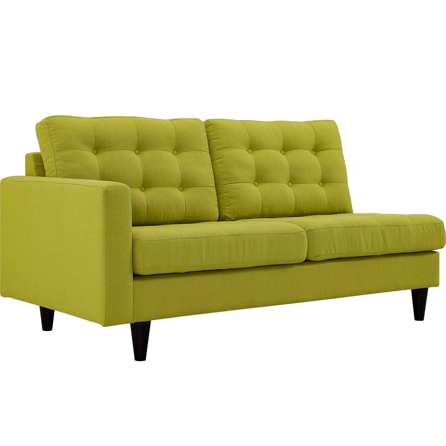 Modway Outlet Empress Left-Facing Upholstered Fabric Loveseat by Modway  Living Room Furniture Wheatgrass - EEI-2589-WHE