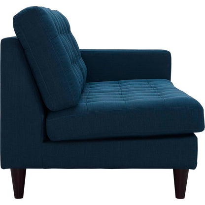 Modway Outlet Empress Right-Facing Upholstered Fabric Loveseat by Modway  Living Room Furniture Azure - EEI-2595-AZU