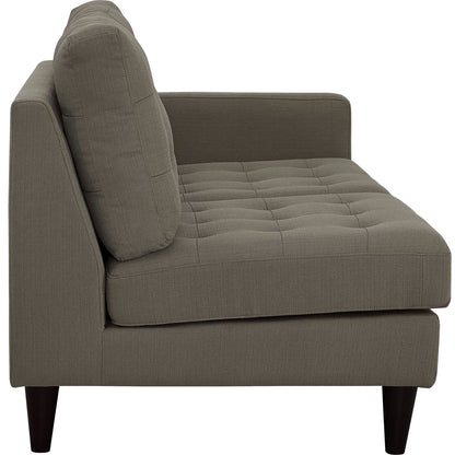 Modway Outlet Empress Right-Facing Upholstered Fabric Loveseat by Modway  Living Room Furniture Granite - EEI-2595-GRA