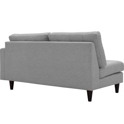 Modway Outlet Empress Right-Facing Upholstered Fabric Loveseat by Modway  Living Room Furniture Light Gray - EEI-2595-LGR