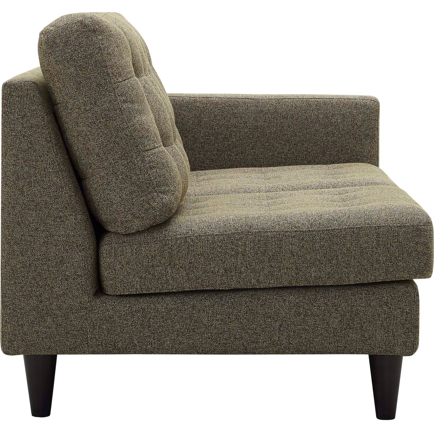 Modway Outlet Empress Right-Facing Upholstered Fabric Loveseat by Modway  Living Room Furniture Oatmeal - EEI-2595-OAT