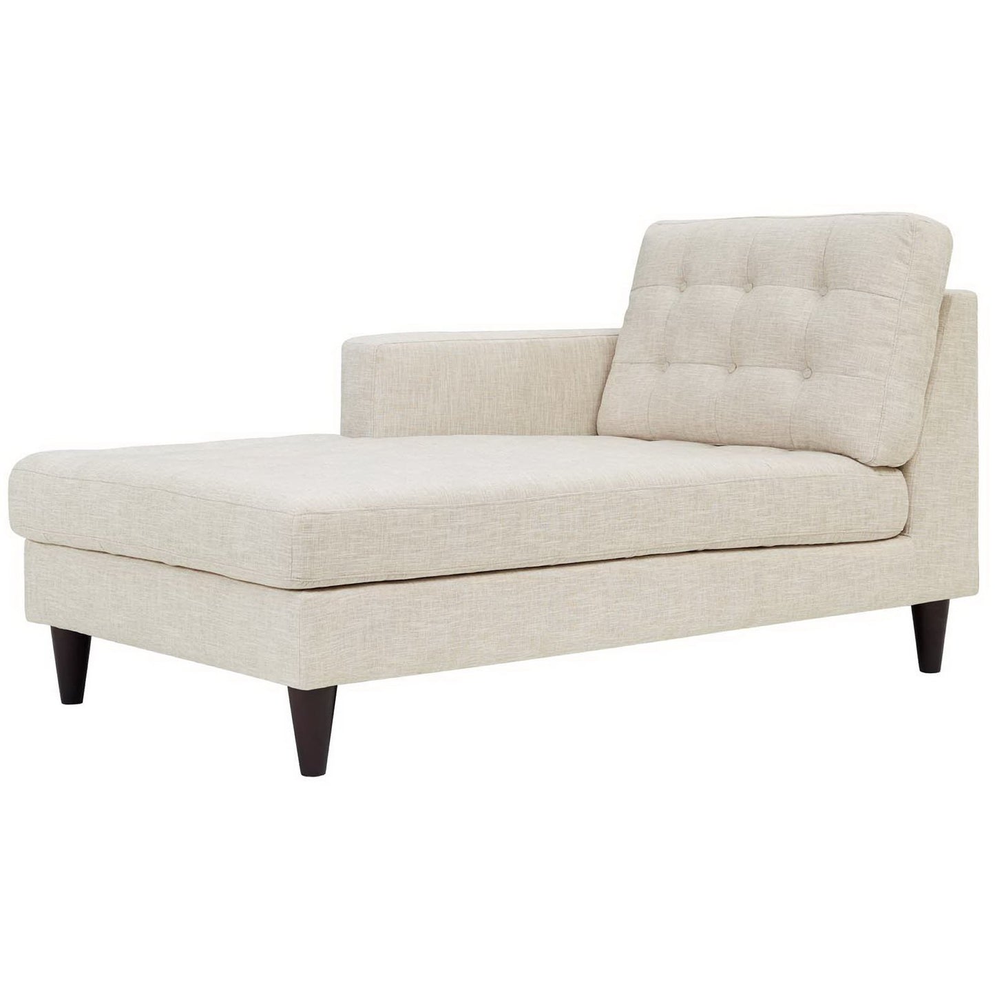 Modway Outlet Empress Left-Arm Upholstered Fabric Chaise by Modway  Living Room Furniture Beige - EEI-2596-BEI