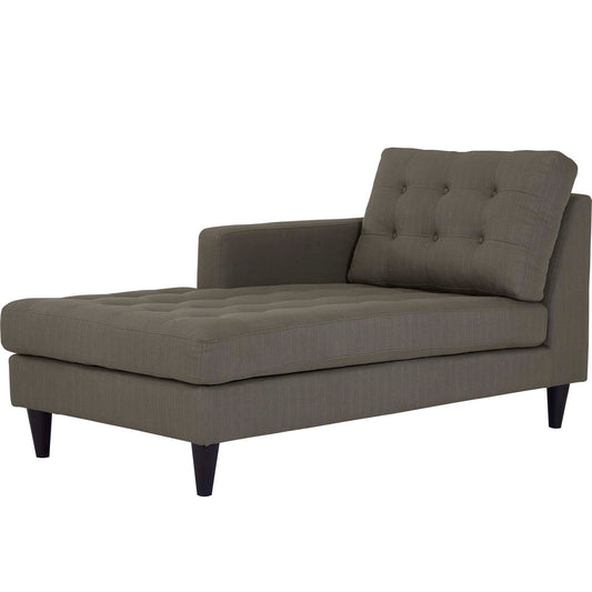 Modway Outlet Empress Left-Arm Upholstered Fabric Chaise by Modway  Living Room Furniture Granite - EEI-2596-GRA