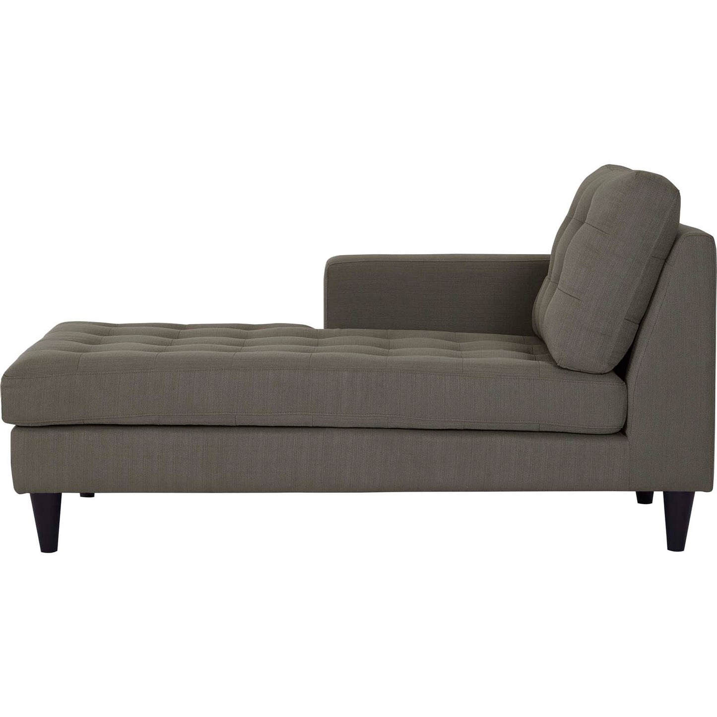 Modway Outlet Empress Left-Arm Upholstered Fabric Chaise by Modway  Living Room Furniture Granite - EEI-2596-GRA