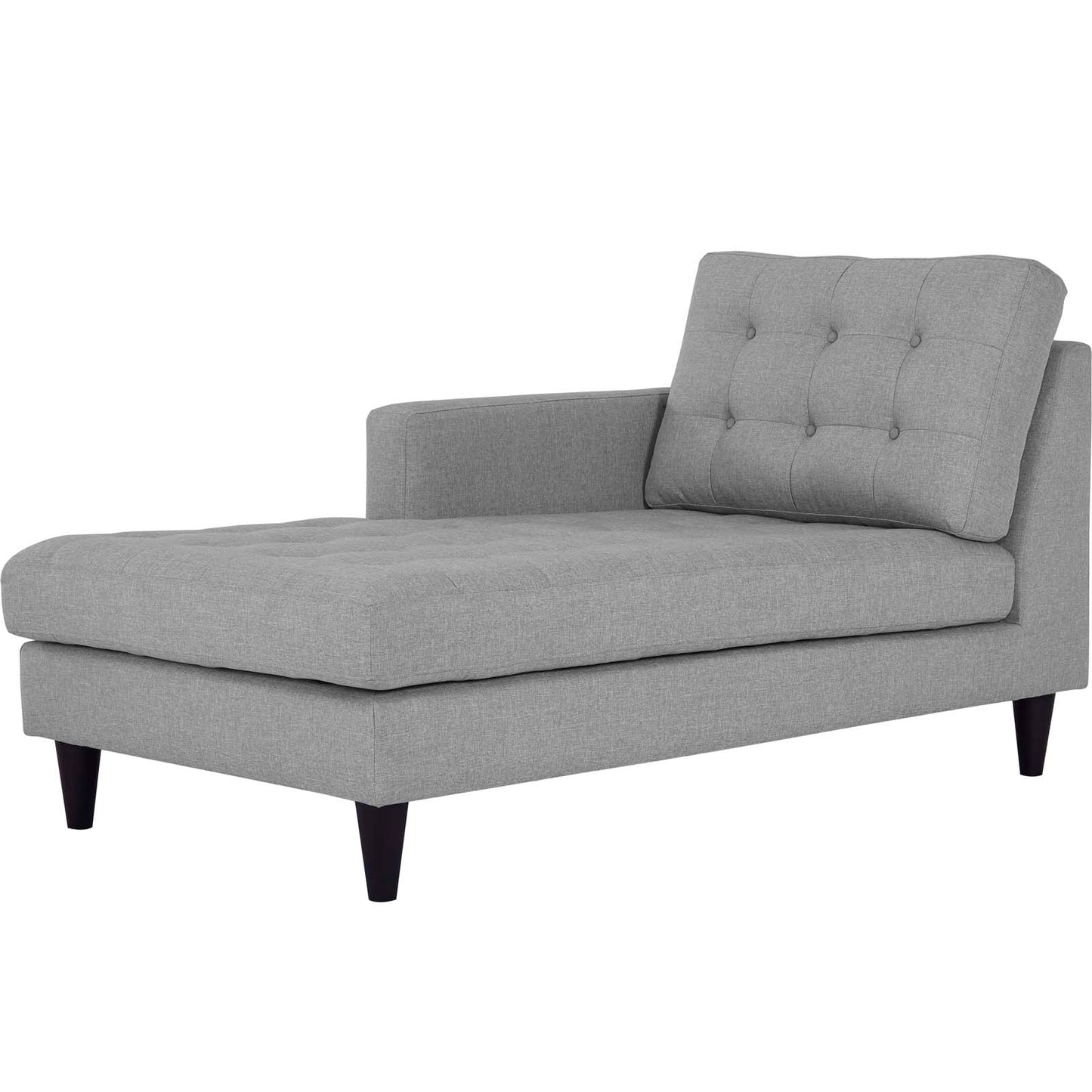 Modway Outlet Empress Left-Arm Upholstered Fabric Chaise by Modway  Living Room Furniture Light Gray - EEI-2596-LGR