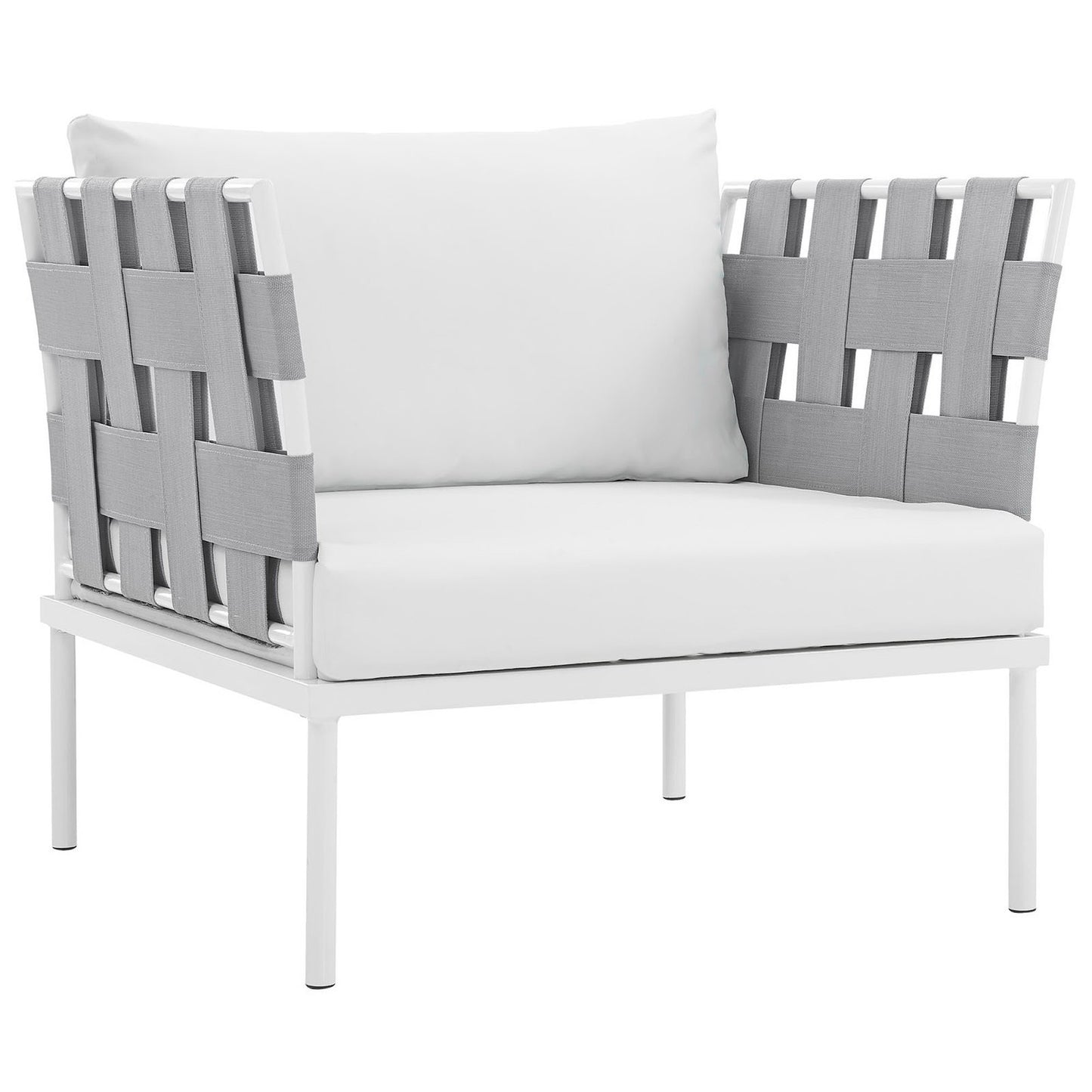 Modway Outlet Harmony Outdoor Patio Aluminum Armchair by Modway  Outdoor Furniture Furniture White White - EEI-2602-WHI-WHI