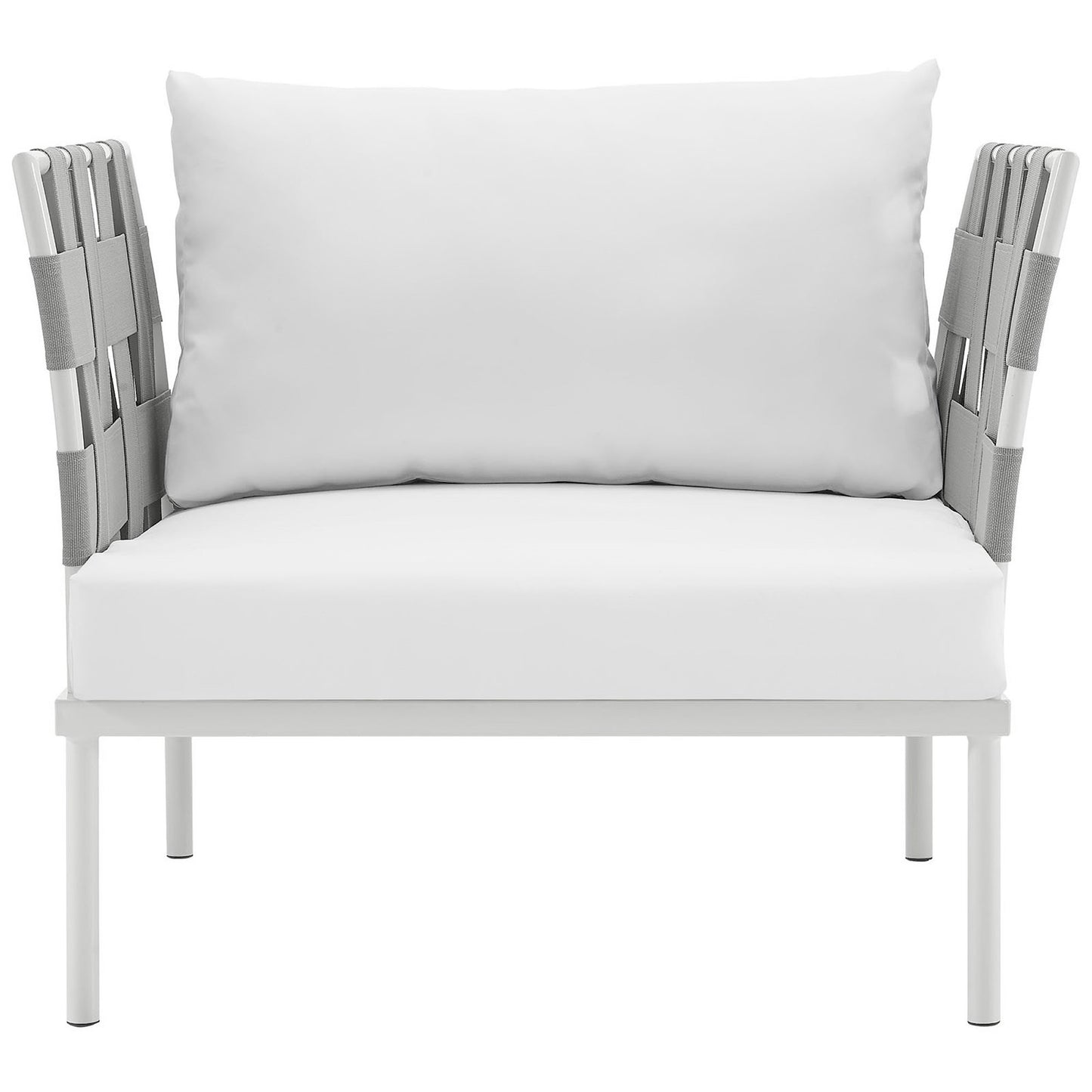 Modway Outlet Harmony Outdoor Patio Aluminum Armchair by Modway  Outdoor Furniture Furniture White White - EEI-2602-WHI-WHI
