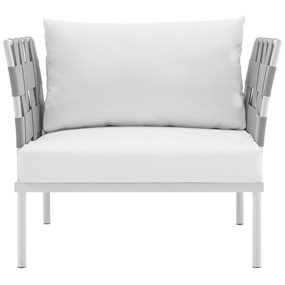 Modway Outlet Harmony Outdoor Patio Aluminum Armchair by Modway  Outdoor Furniture Furniture White White - EEI-2602-WHI-WHI