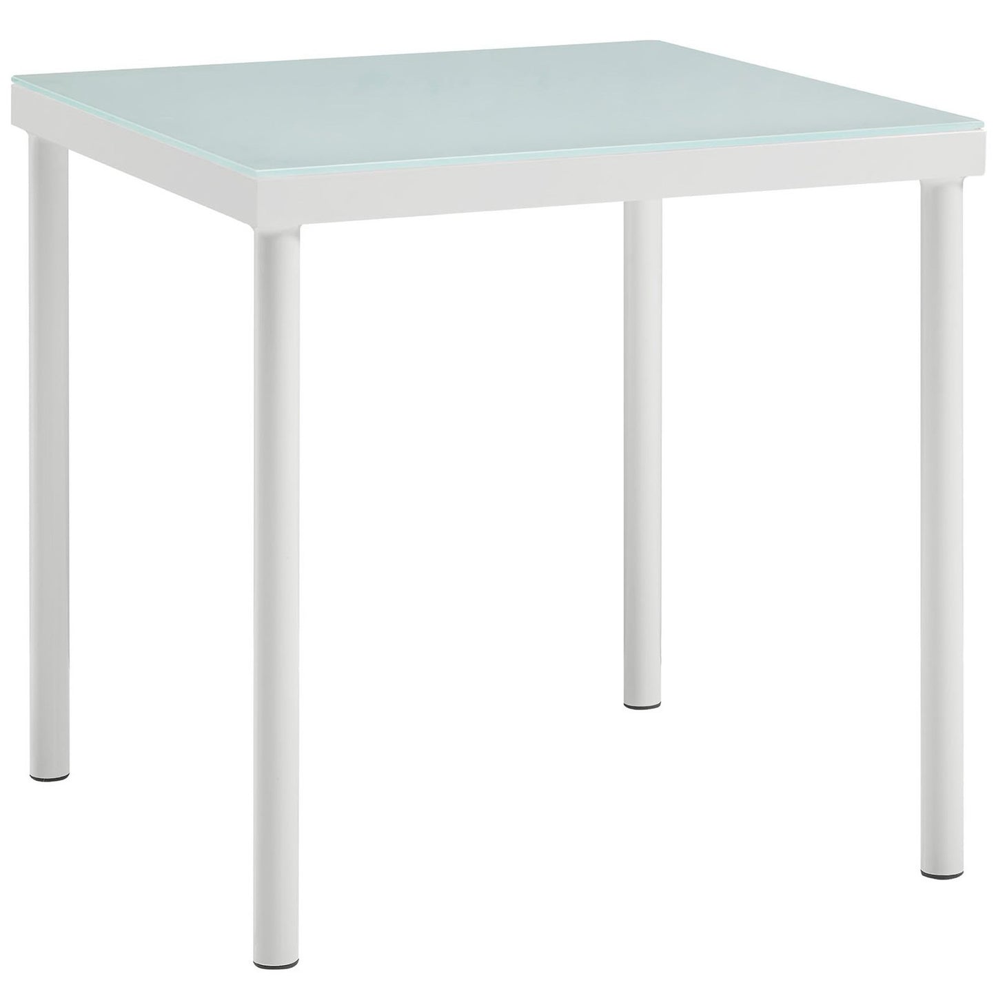 Modway Outlet Harmony Outdoor Patio Aluminum Side Table by Modway  Outdoor Furniture Furniture White - EEI-2604-WHI