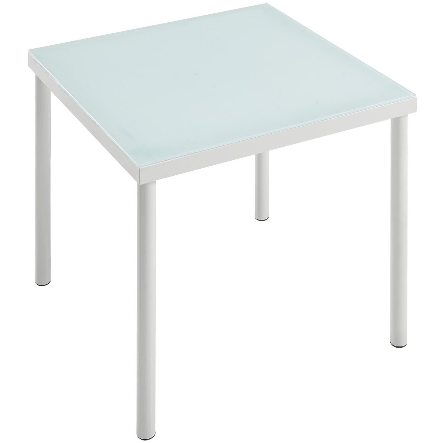 Modway Outlet Harmony Outdoor Patio Aluminum Side Table by Modway  Outdoor Furniture Furniture White - EEI-2604-WHI