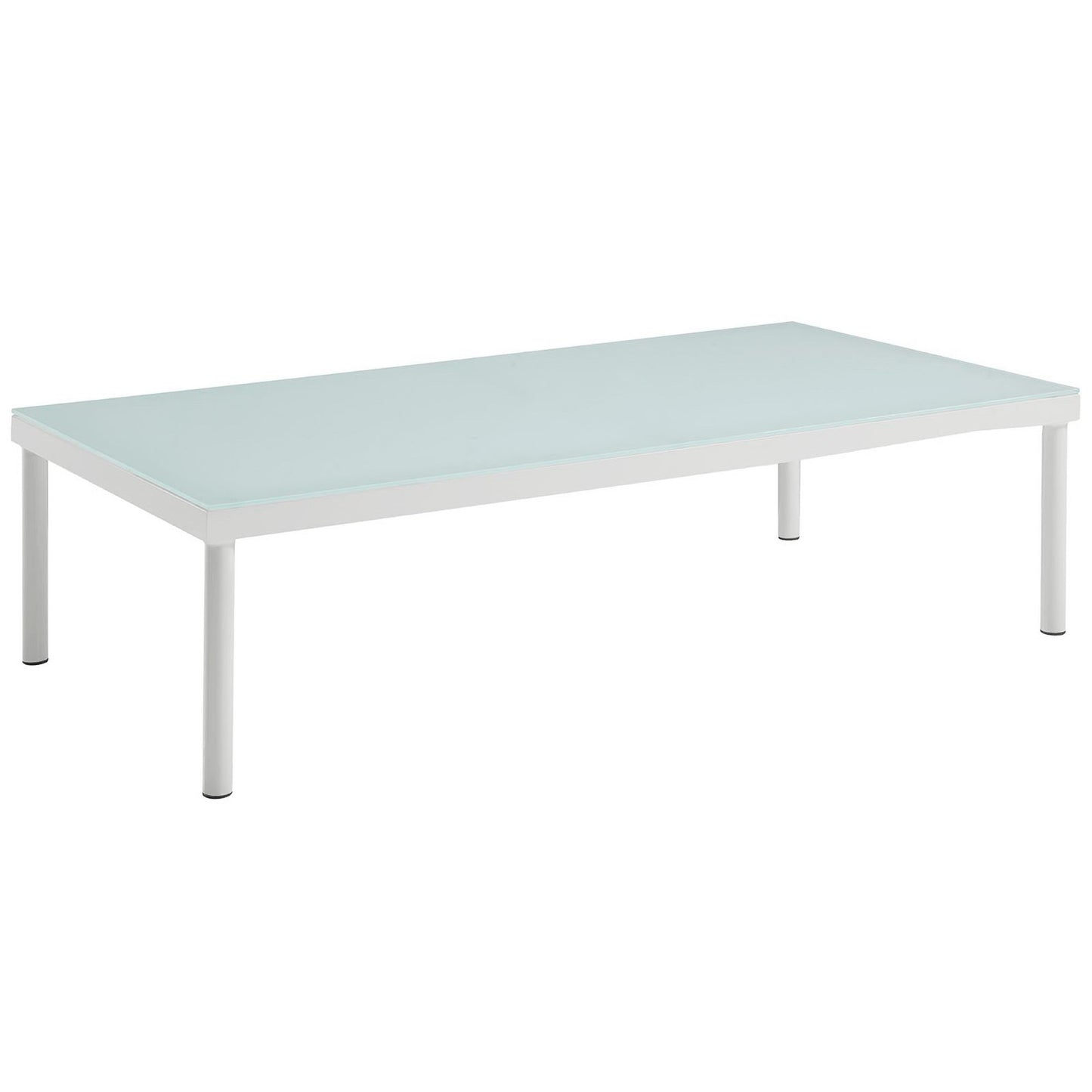 Modway Outlet Harmony Outdoor Patio Aluminum Coffee Table by Modway  Outdoor Furniture Furniture White - EEI-2605-WHI