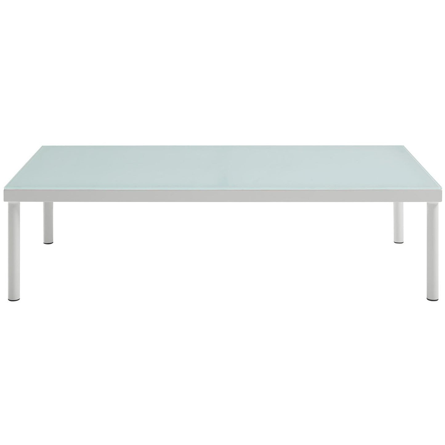 Modway Outlet Harmony Outdoor Patio Aluminum Coffee Table by Modway  Outdoor Furniture Furniture White - EEI-2605-WHI