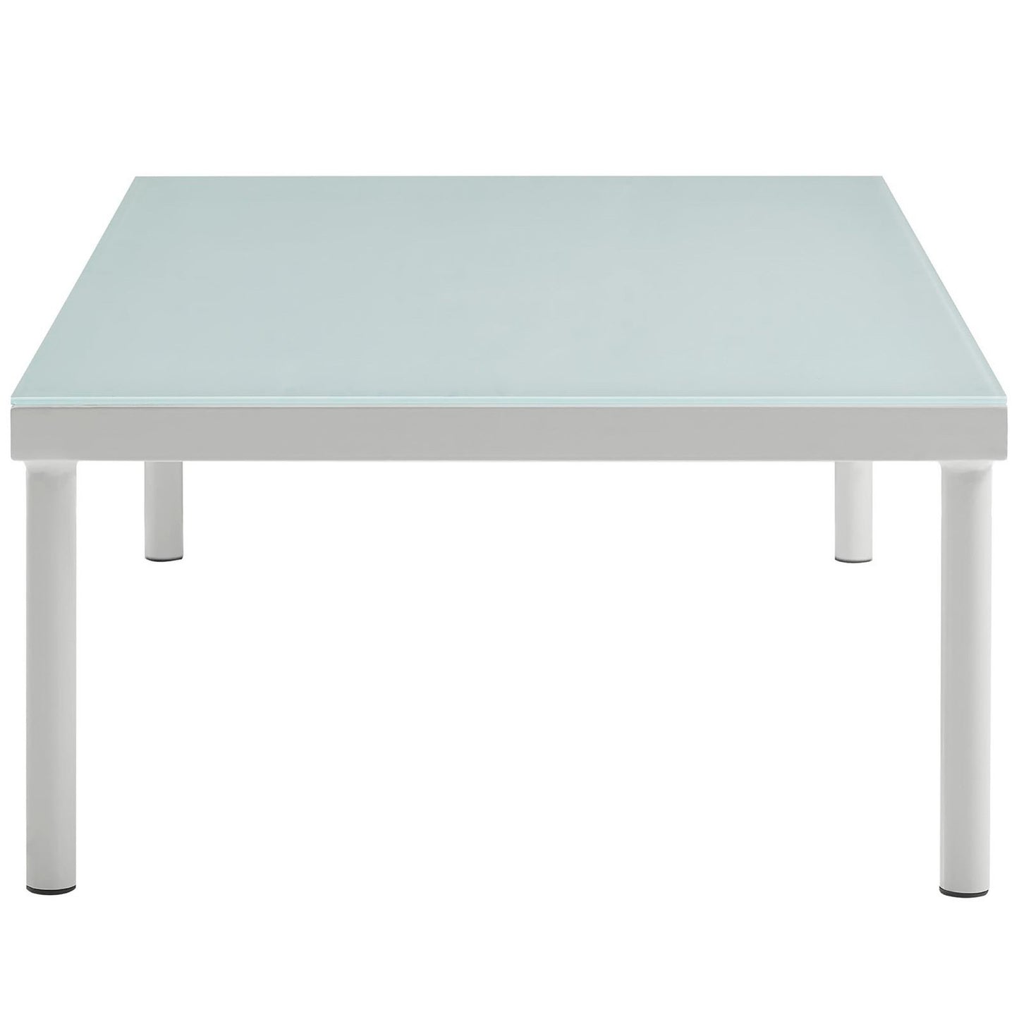 Modway Outlet Harmony Outdoor Patio Aluminum Coffee Table by Modway  Outdoor Furniture Furniture White - EEI-2605-WHI