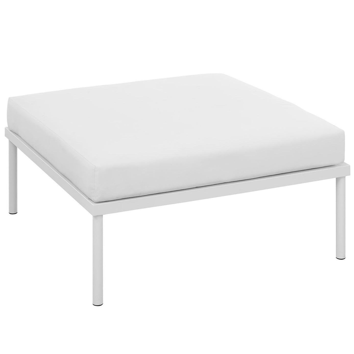 Modway Outlet Harmony Outdoor Patio Aluminum Ottoman by Modway  Outdoor Furniture Furniture White White - EEI-2609-WHI-WHI