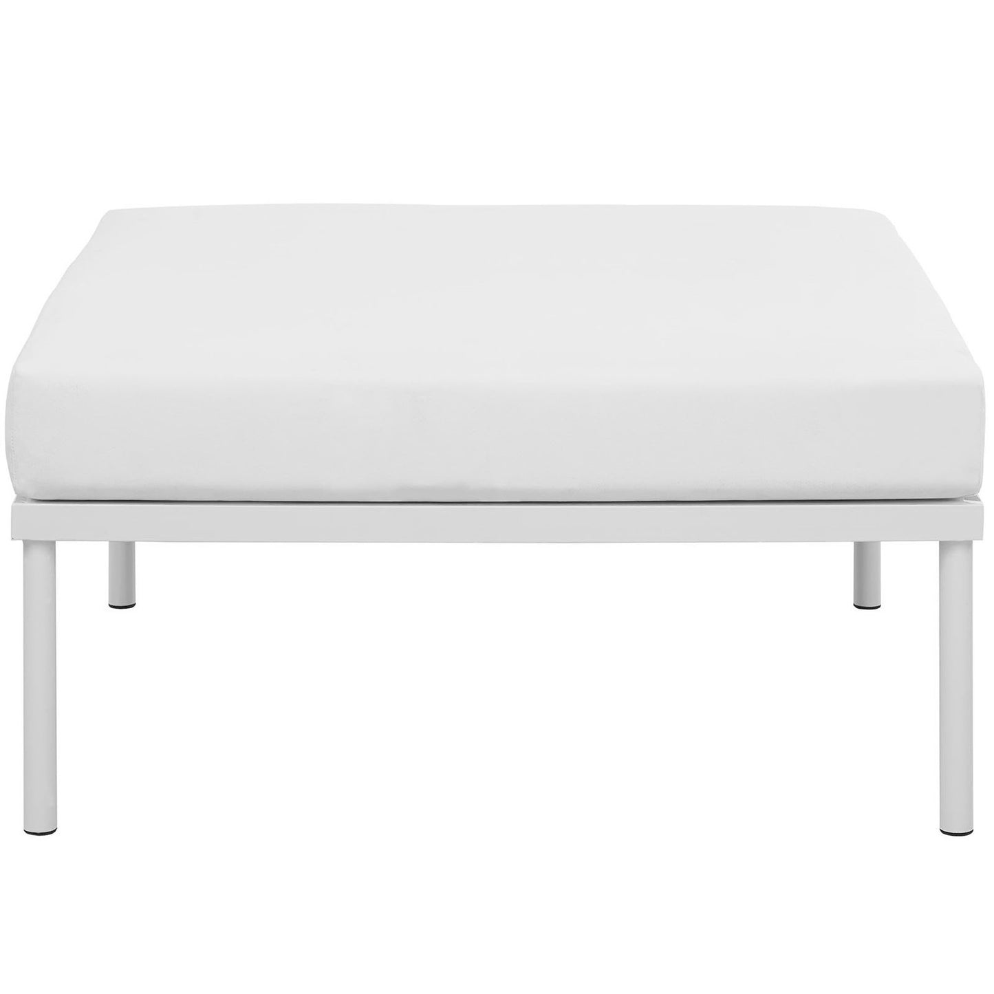 Modway Outlet Harmony Outdoor Patio Aluminum Ottoman by Modway  Outdoor Furniture Furniture White White - EEI-2609-WHI-WHI