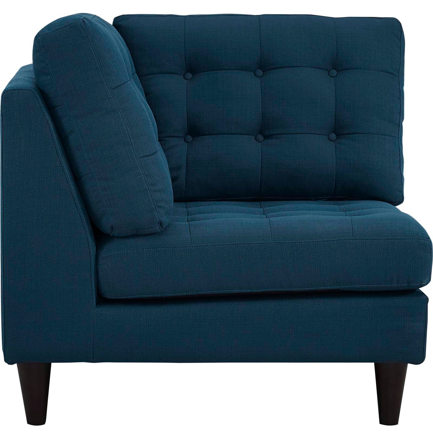 Modway Outlet Empress Upholstered Fabric Corner Sofa by Modway  Living Room Furniture Azure - EEI-2610-AZU