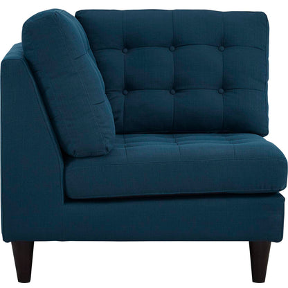 Modway Outlet Empress Upholstered Fabric Corner Sofa by Modway  Living Room Furniture Azure - EEI-2610-AZU