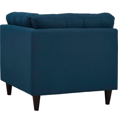 Modway Outlet Empress Upholstered Fabric Corner Sofa by Modway  Living Room Furniture Azure - EEI-2610-AZU