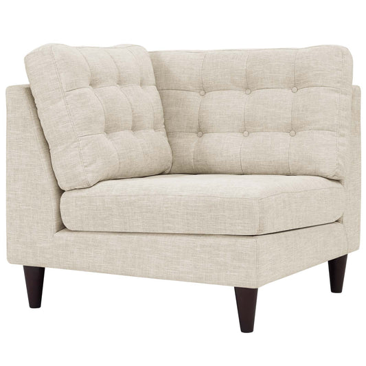 Modway Outlet Empress Upholstered Fabric Corner Sofa by Modway  Living Room Furniture Beige - EEI-2610-BEI