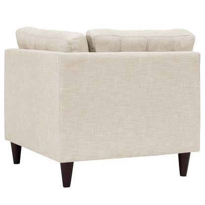Modway Outlet Empress Upholstered Fabric Corner Sofa by Modway  Living Room Furniture Beige - EEI-2610-BEI
