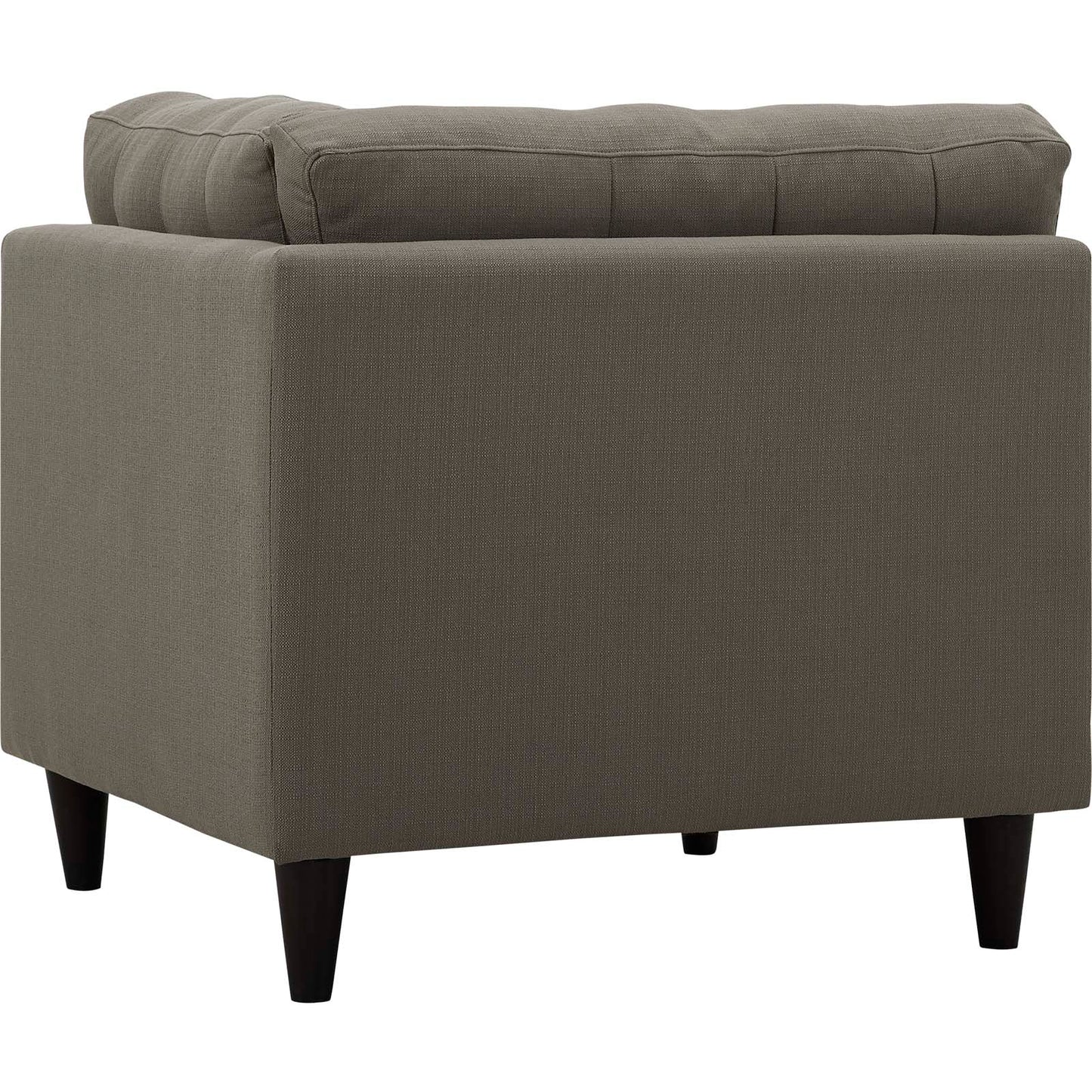 Modway Outlet Empress Upholstered Fabric Corner Sofa by Modway  Living Room Furniture Granite - EEI-2610-GRA