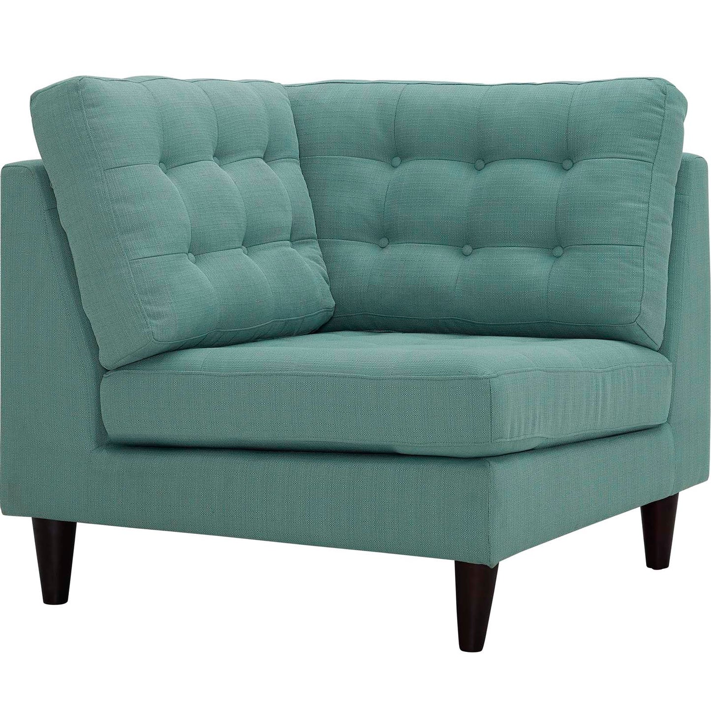 Modway Outlet Empress Upholstered Fabric Corner Sofa by Modway  Living Room Furniture Laguna - EEI-2610-LAG