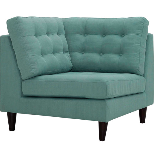 Modway Outlet Empress Upholstered Fabric Corner Sofa by Modway  Living Room Furniture Laguna - EEI-2610-LAG