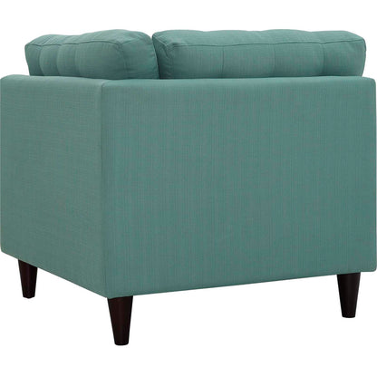 Modway Outlet Empress Upholstered Fabric Corner Sofa by Modway  Living Room Furniture Laguna - EEI-2610-LAG