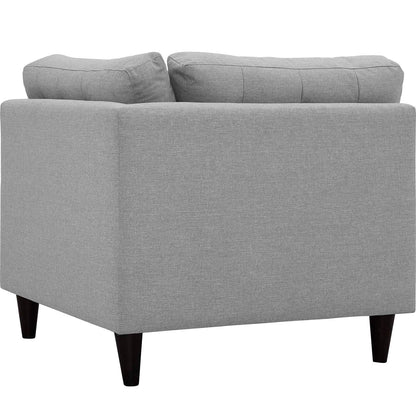 Modway Outlet Empress Upholstered Fabric Corner Sofa by Modway  Living Room Furniture Light Gray - EEI-2610-LGR