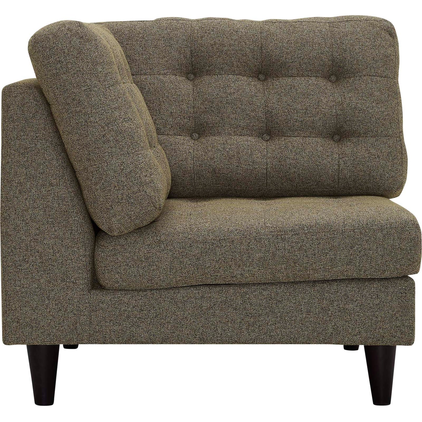 Modway Outlet Empress Upholstered Fabric Corner Sofa by Modway  Living Room Furniture Oatmeal - EEI-2610-OAT