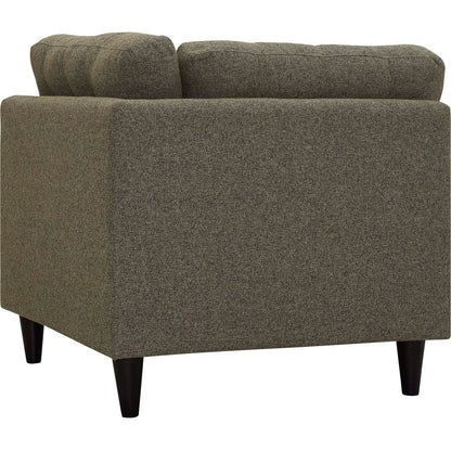 Modway Outlet Empress Upholstered Fabric Corner Sofa by Modway  Living Room Furniture Oatmeal - EEI-2610-OAT