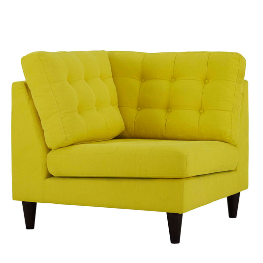 Modway Outlet Empress Upholstered Fabric Corner Sofa by Modway  Living Room Furniture Sunny - EEI-2610-SUN
